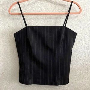 Custom Pinstripe Cropped Tank